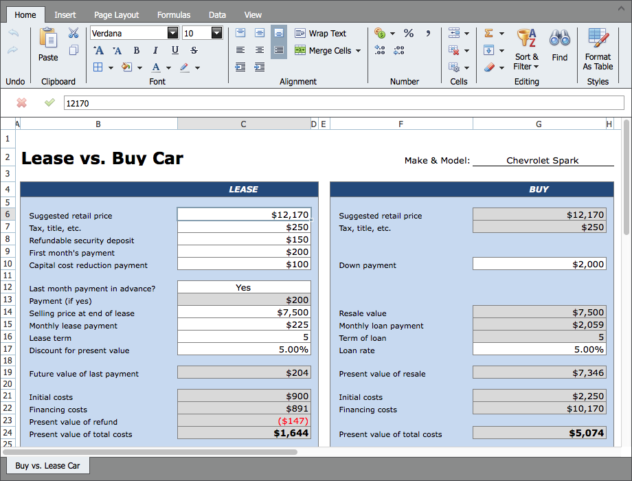 Lease or Buy Calculator